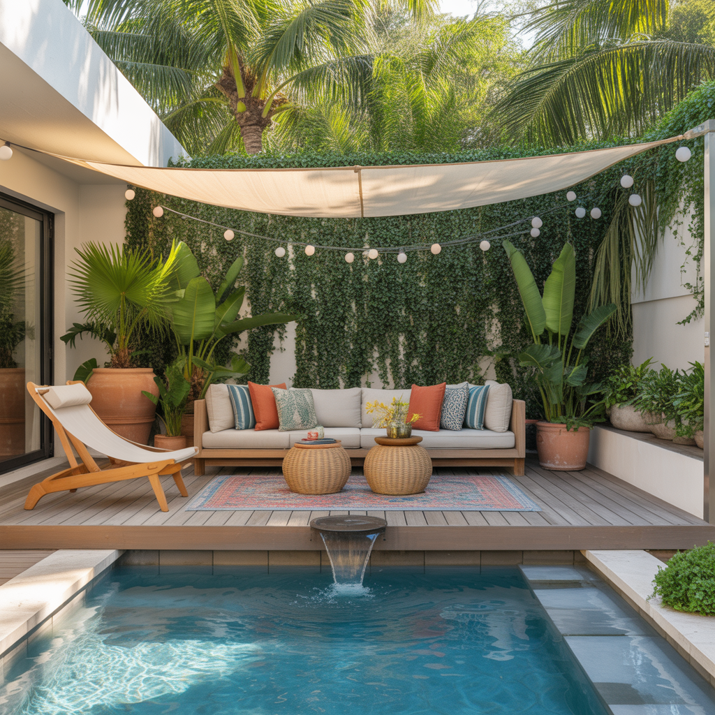 decorating ideas pool patio