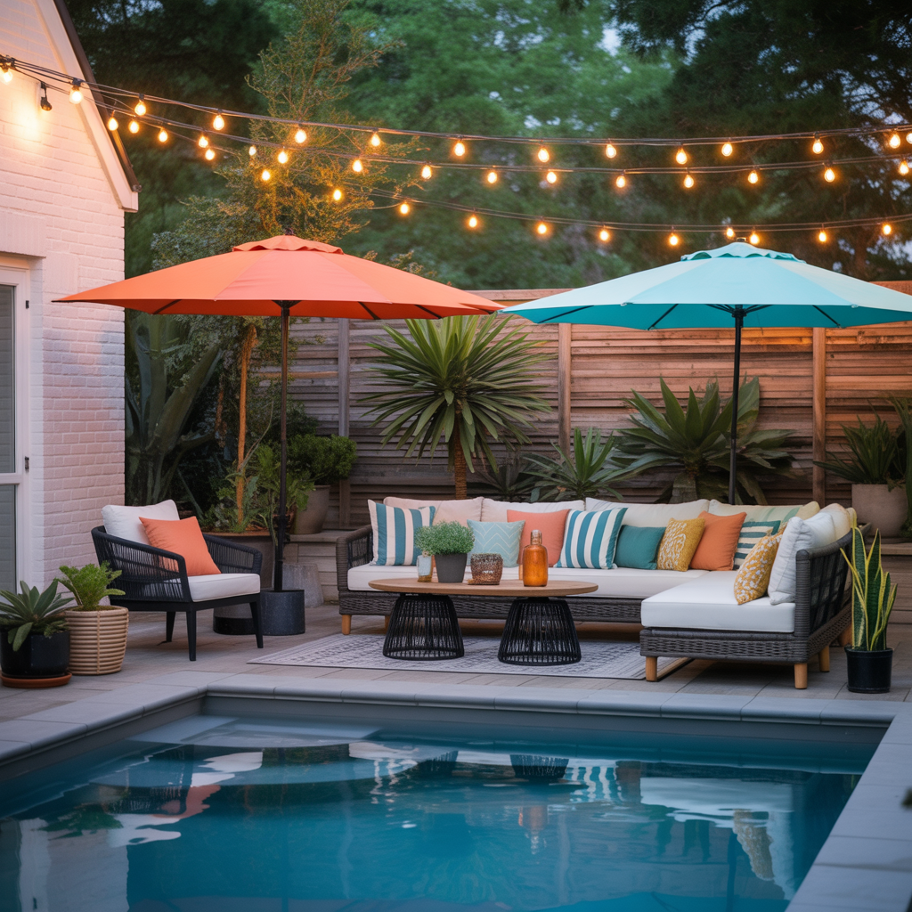 decorating ideas pool patio