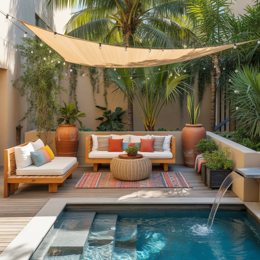decorating ideas pool patio