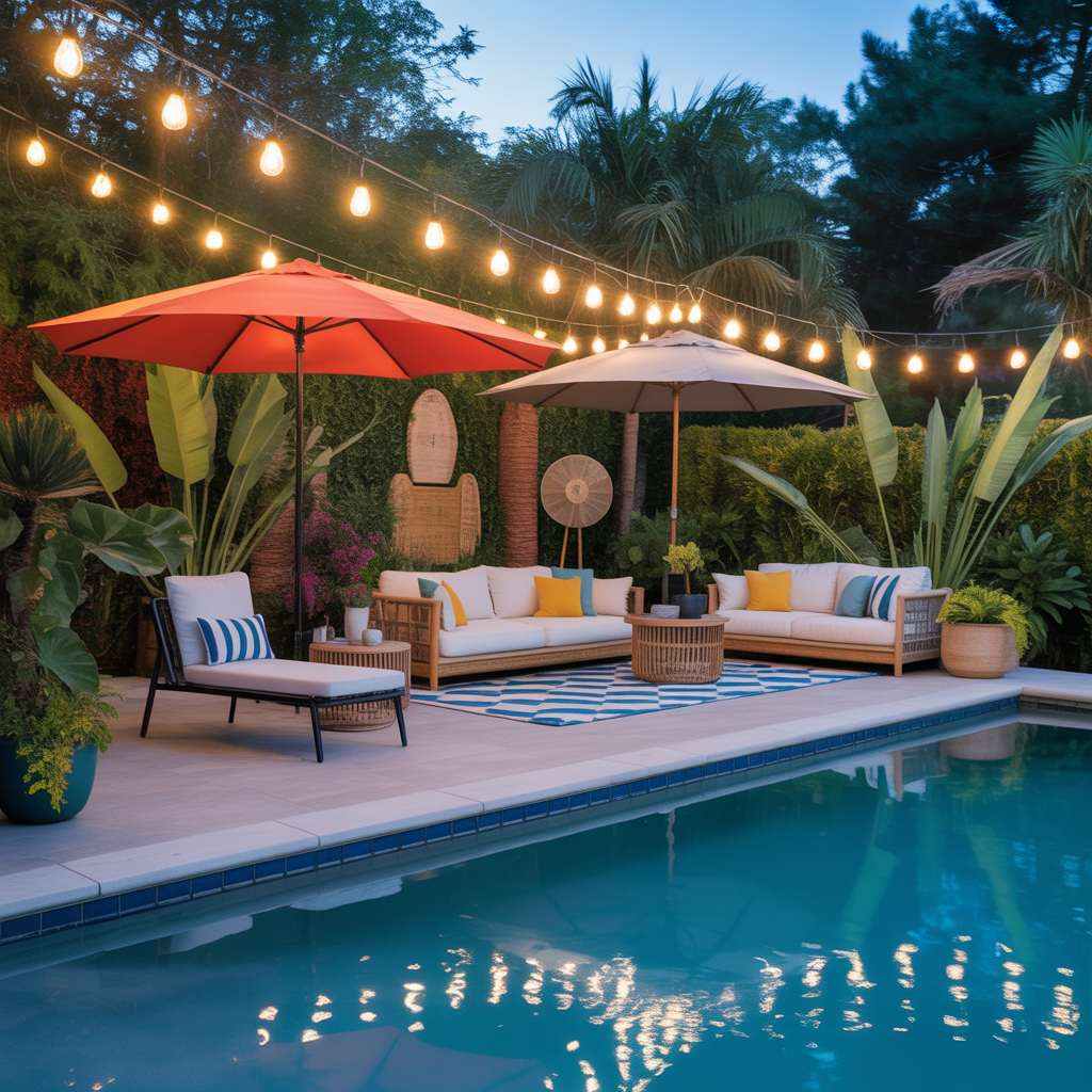 decorating ideas pool patio