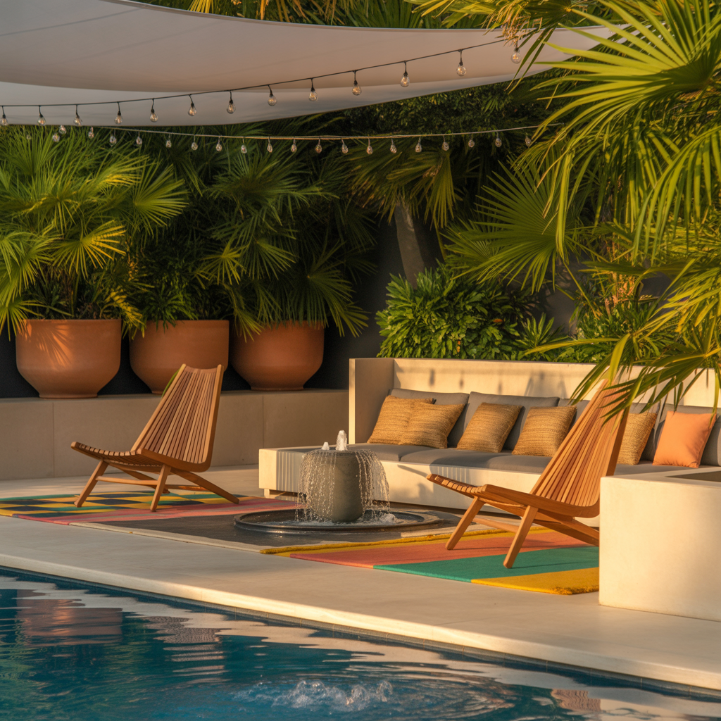 decorating ideas pool patio