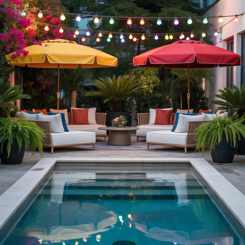 decorating ideas pool patio