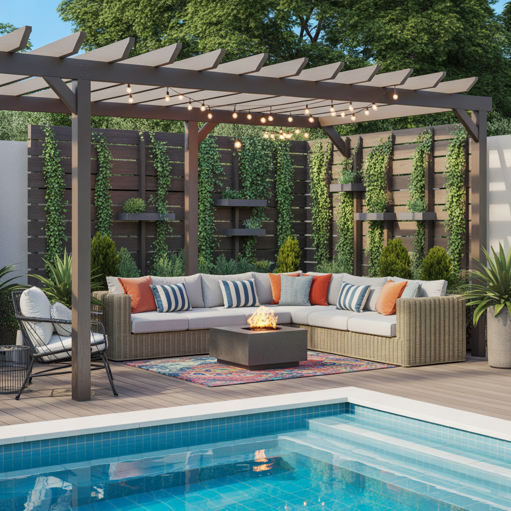 decorating ideas pool patio