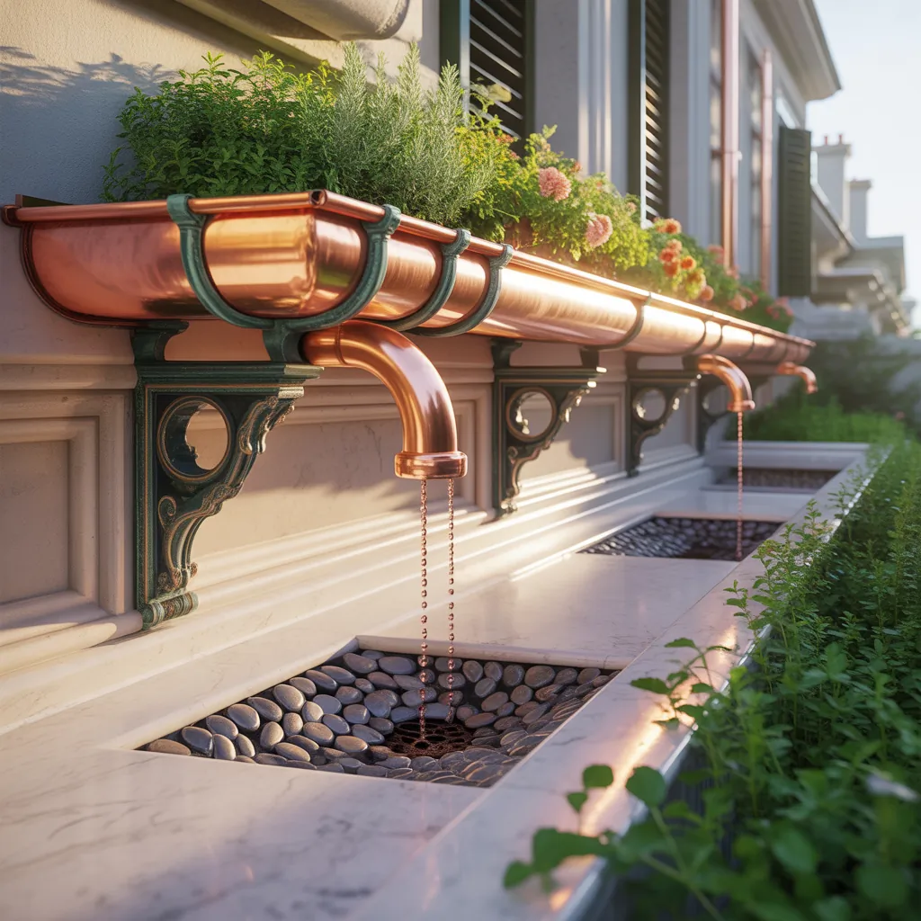 decorative downspout drainage options