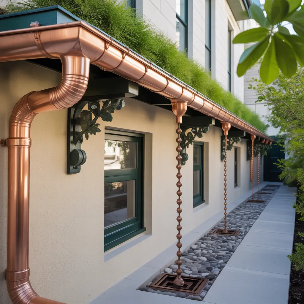 decorative downspout drainage options