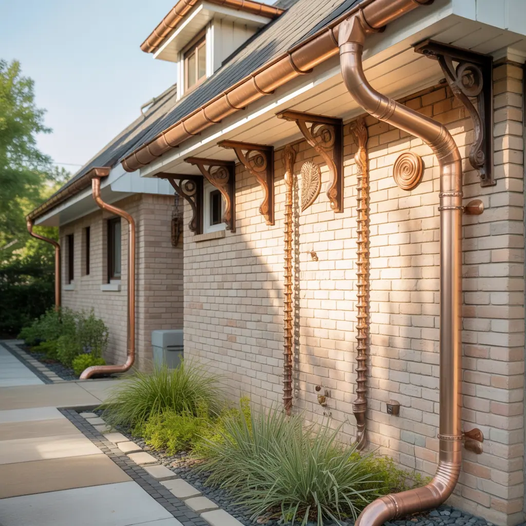 decorative downspout drainage options