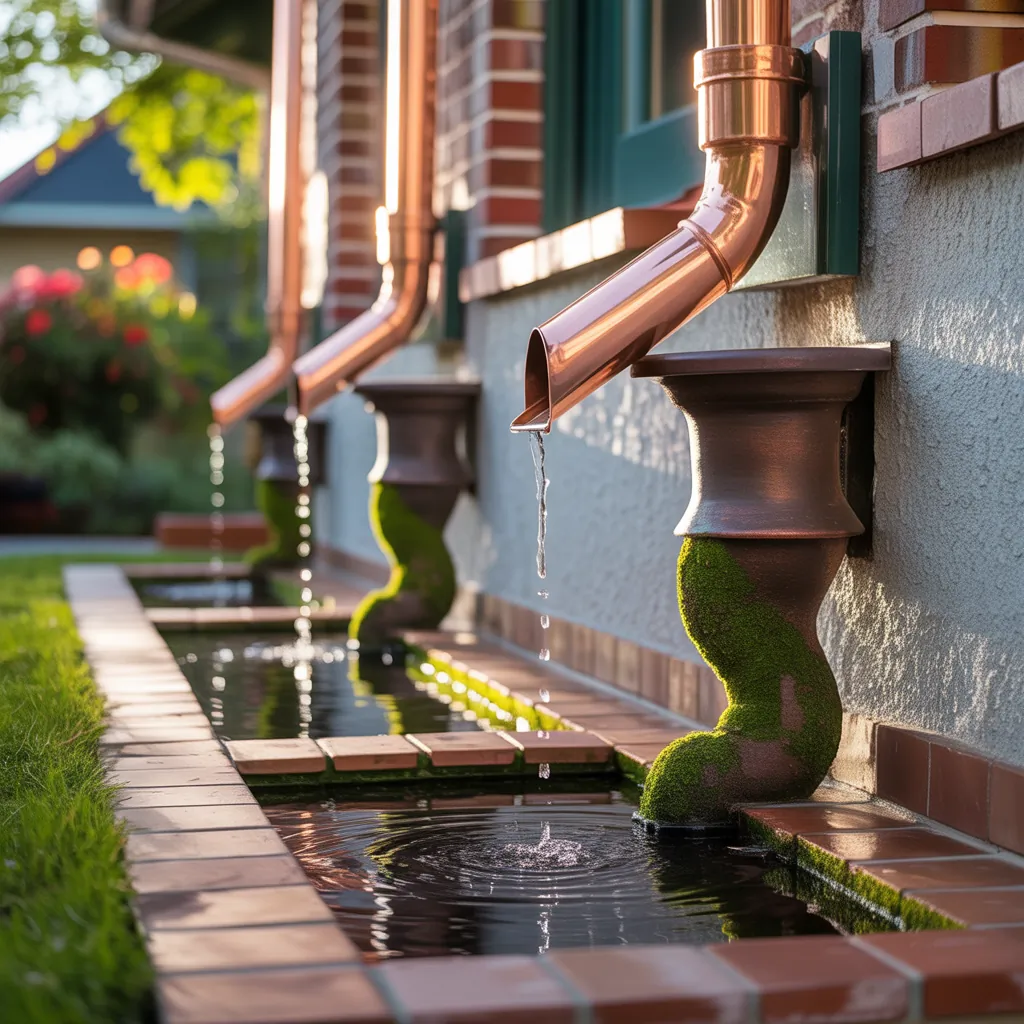 decorative downspout drainage options