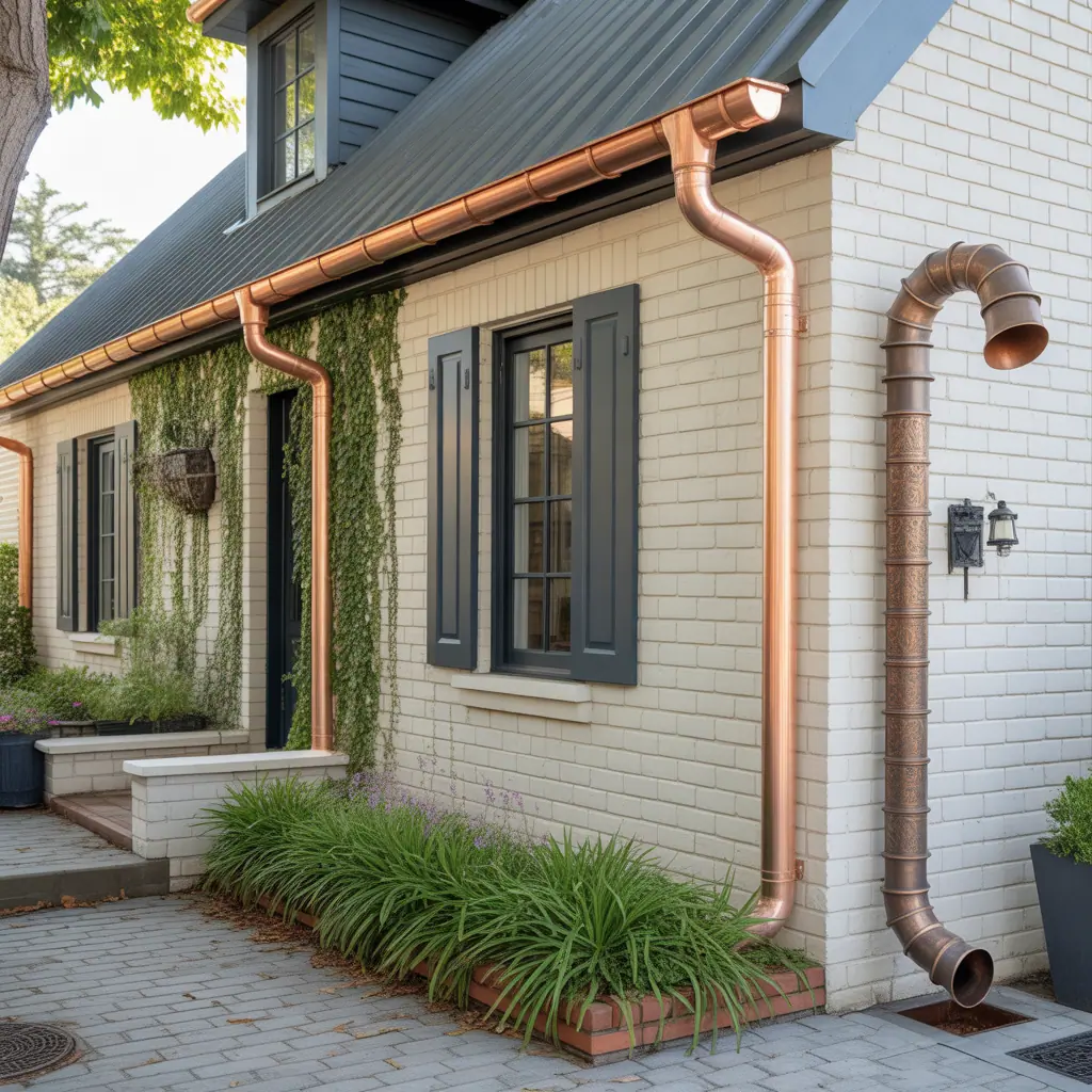 decorative downspout drainage options