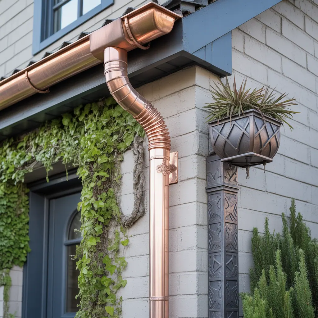 decorative downspout drainage options
