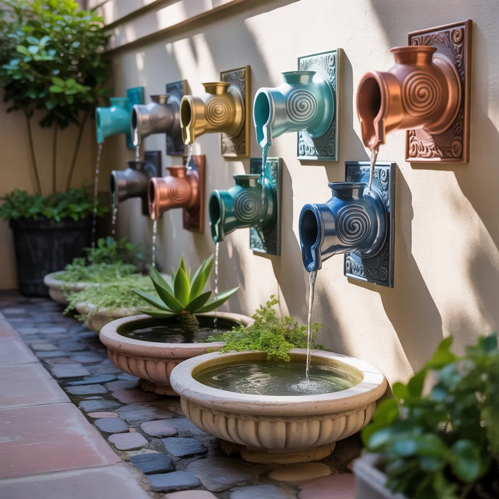 decorative downspout drainage options