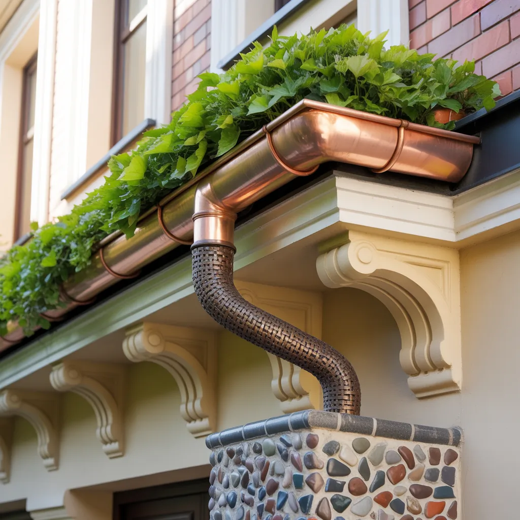 decorative downspout drainage options