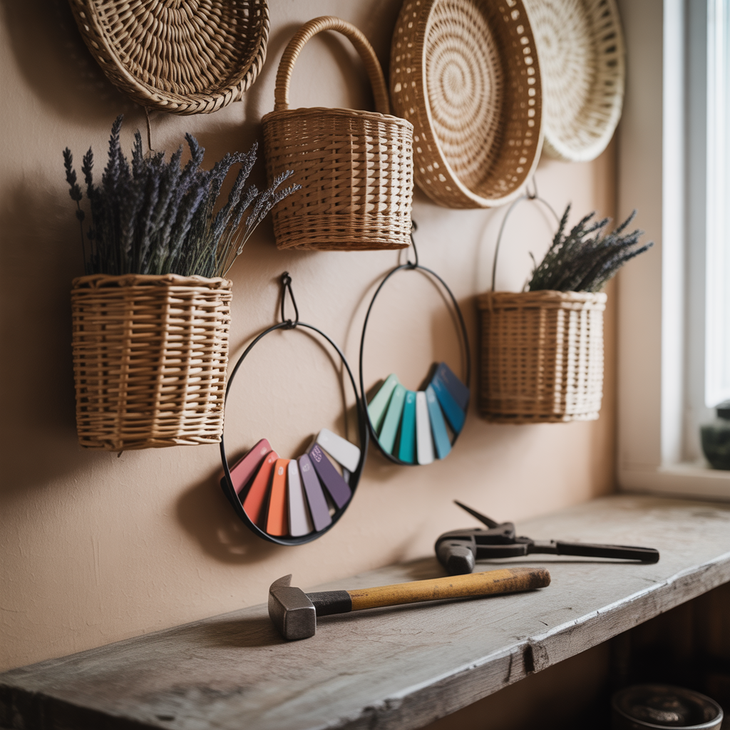 decorative wall basket ideas