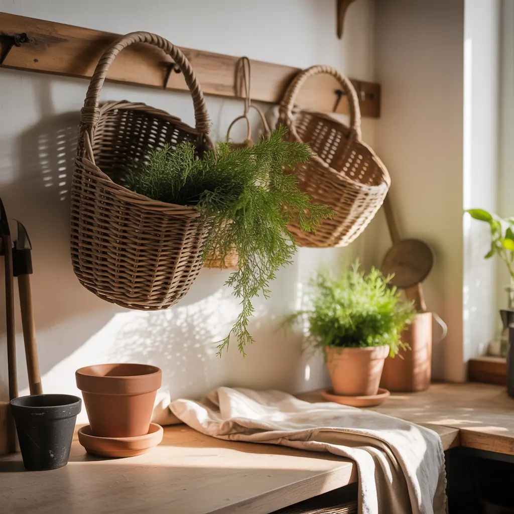 decorative wall basket ideas