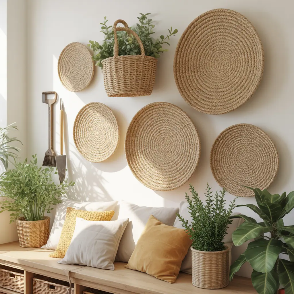 decorative wall basket ideas