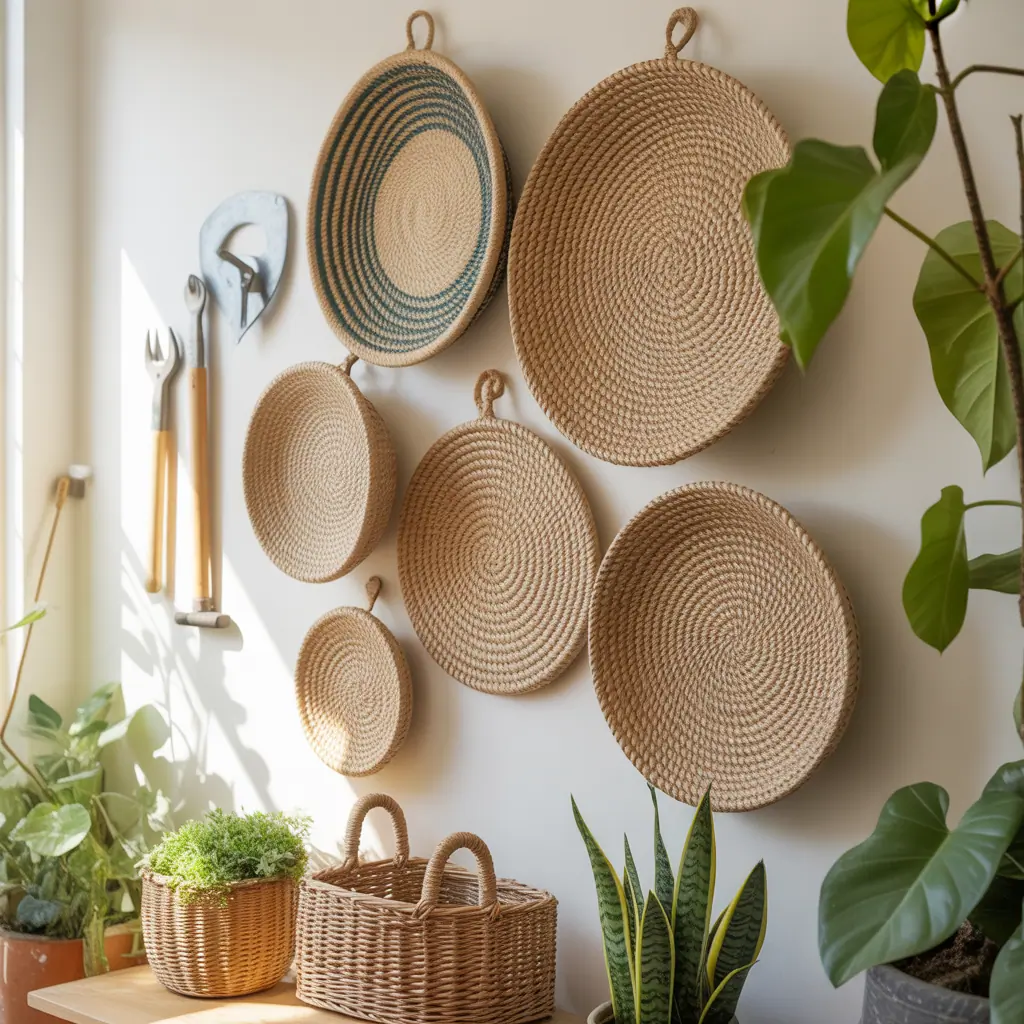 decorative wall basket ideas