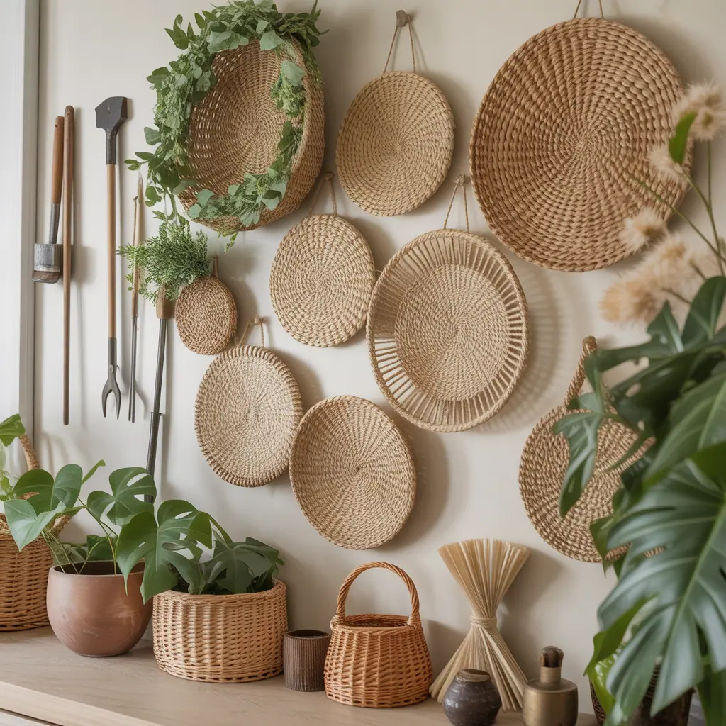 decorative wall basket ideas
