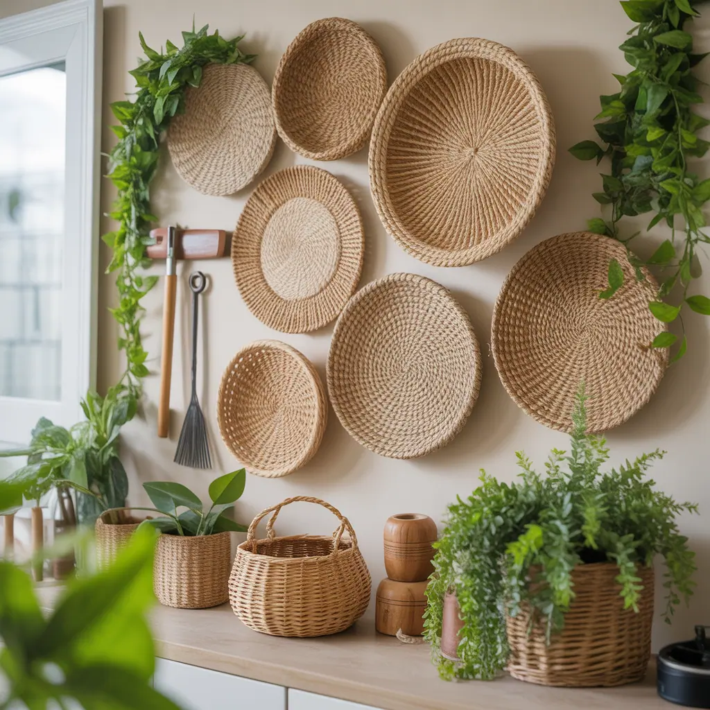 decorative wall basket ideas