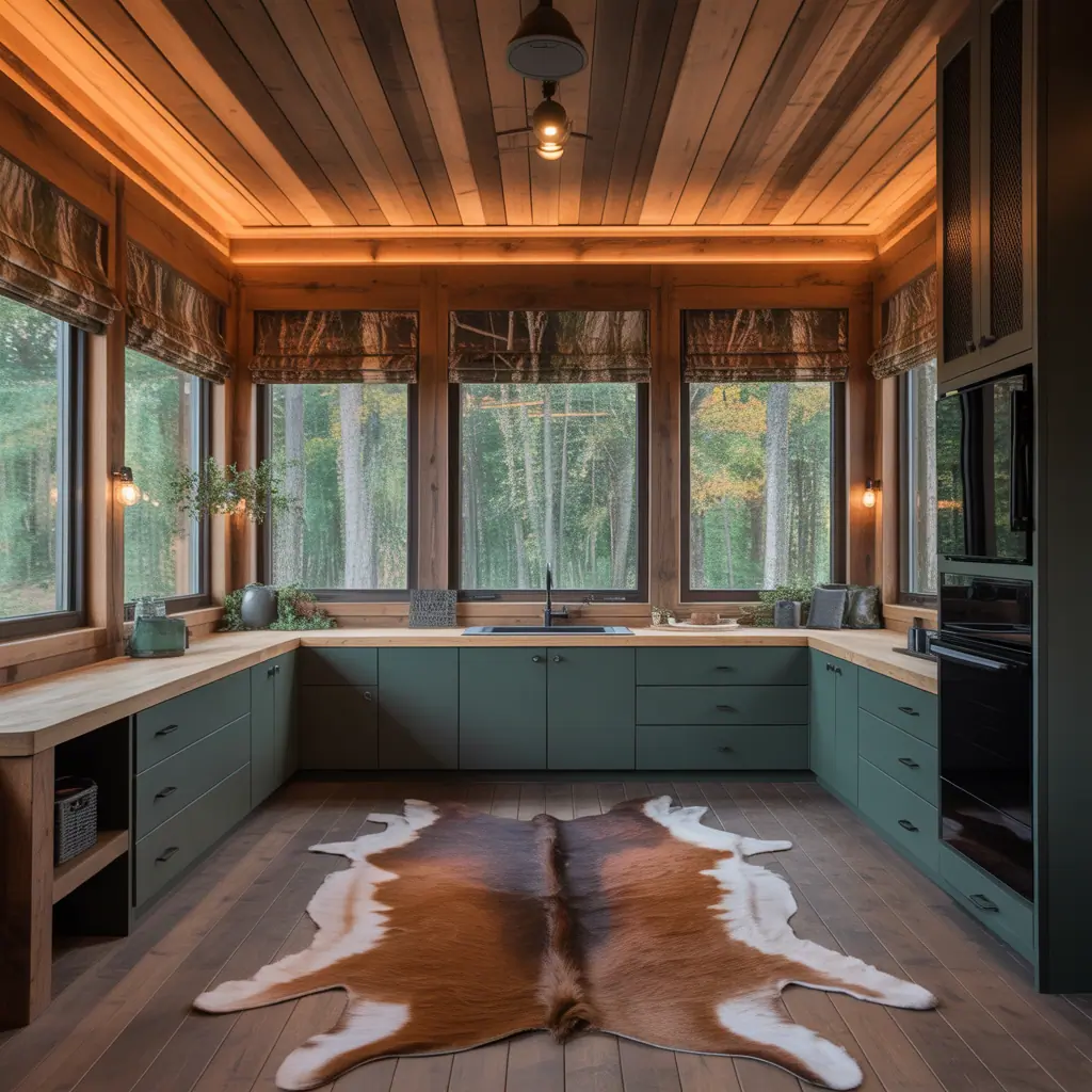 deer blind interior design ideas