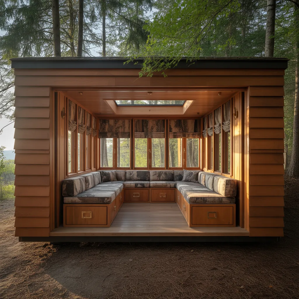 deer blind interior design ideas