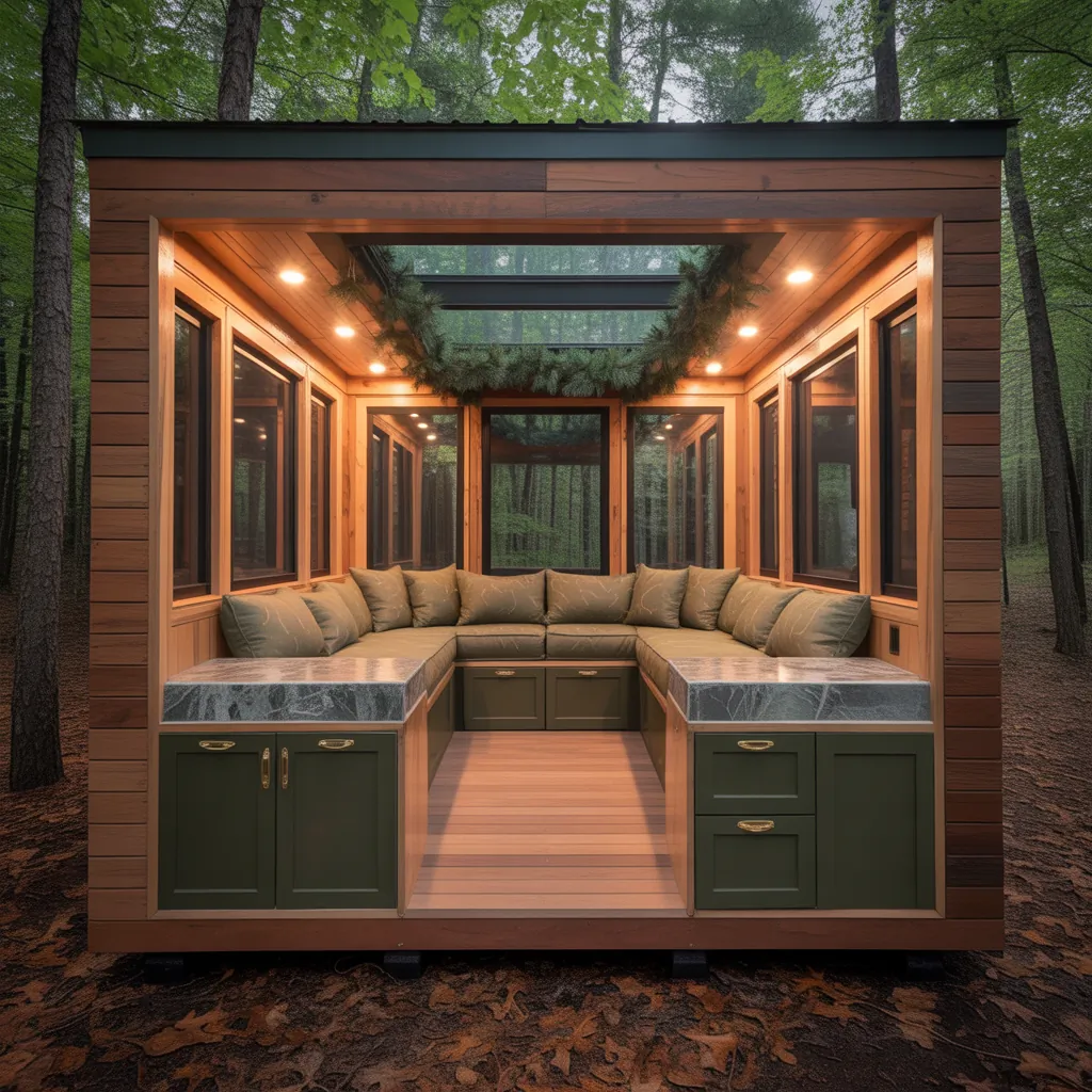deer blind interior design ideas