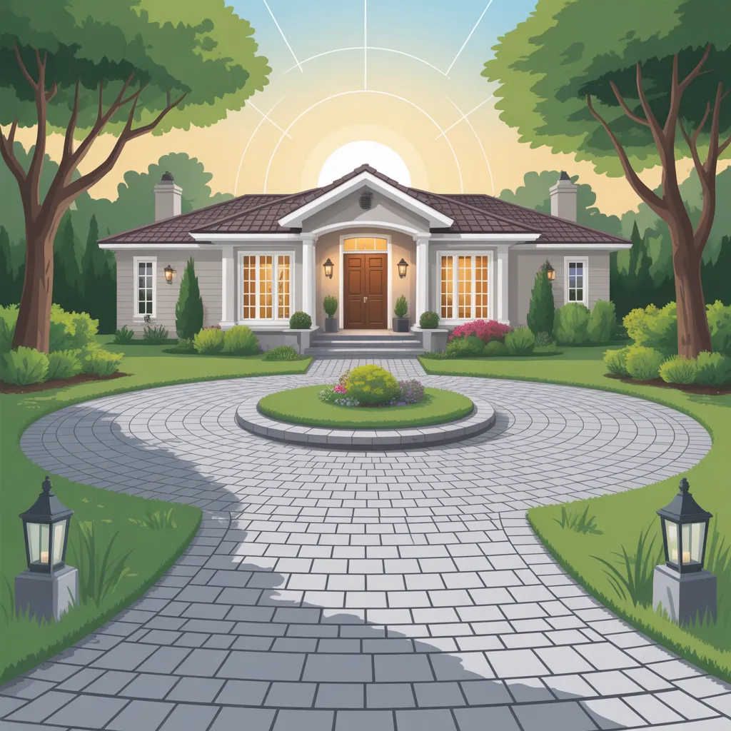 design circular driveway layout ideas