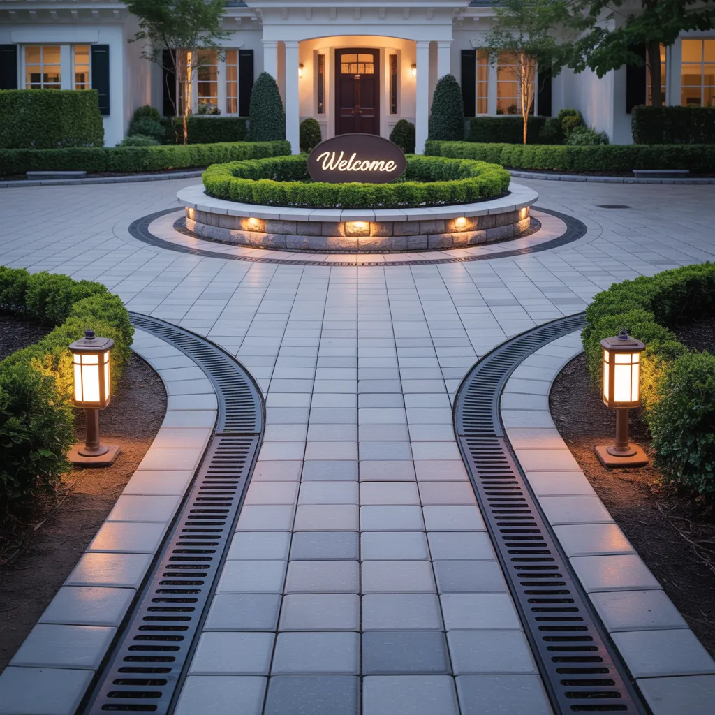 design circular driveway layout ideas