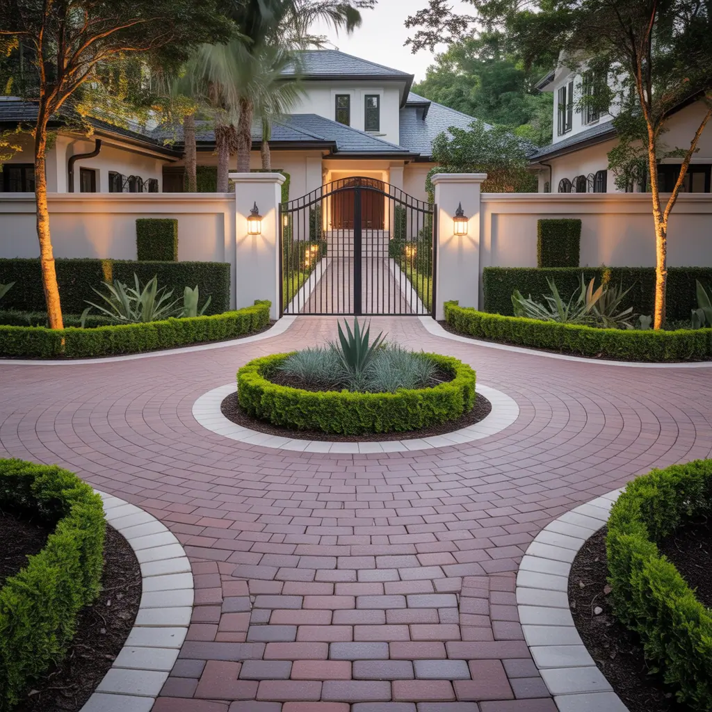 design circular driveway layout ideas