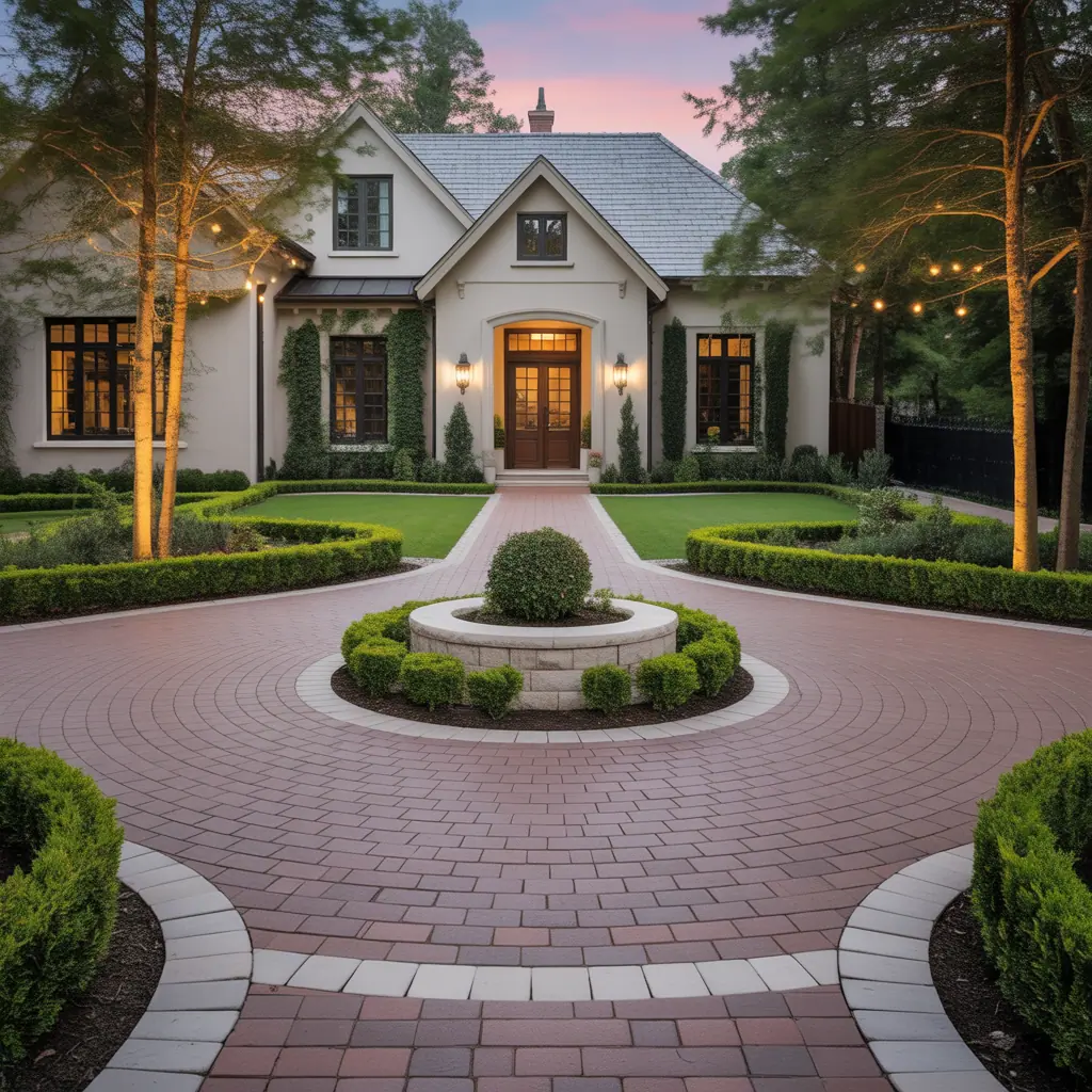 design circular driveway layout ideas