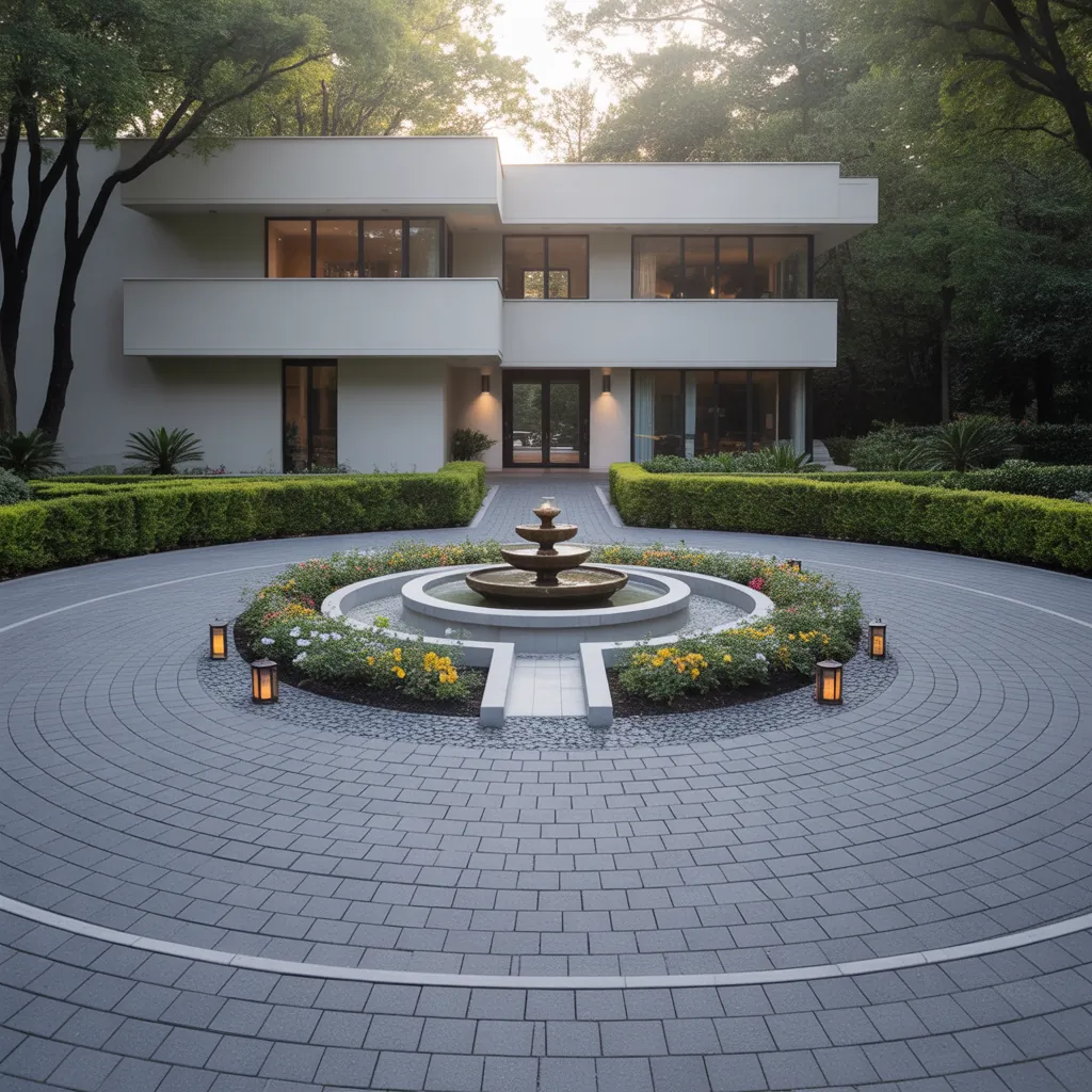 design circular driveway layout ideas