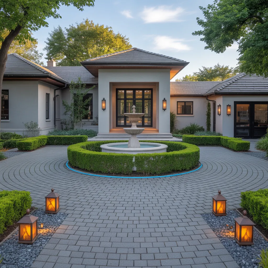 design circular driveway layout ideas