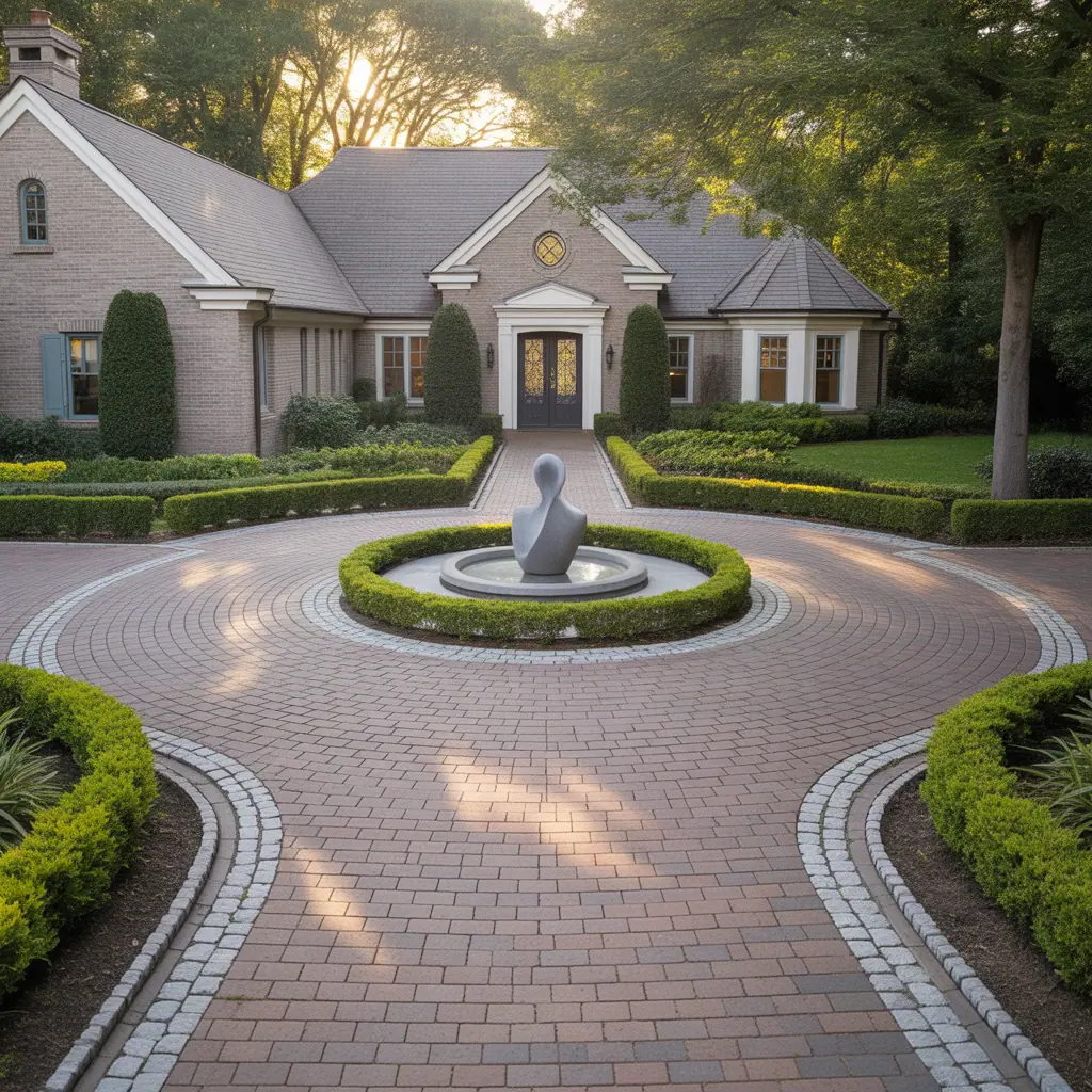 design circular driveway layout ideas