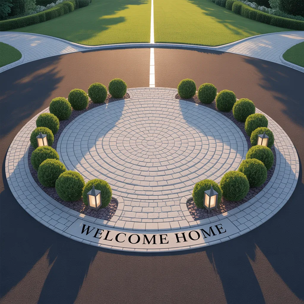design circular driveway layout ideas