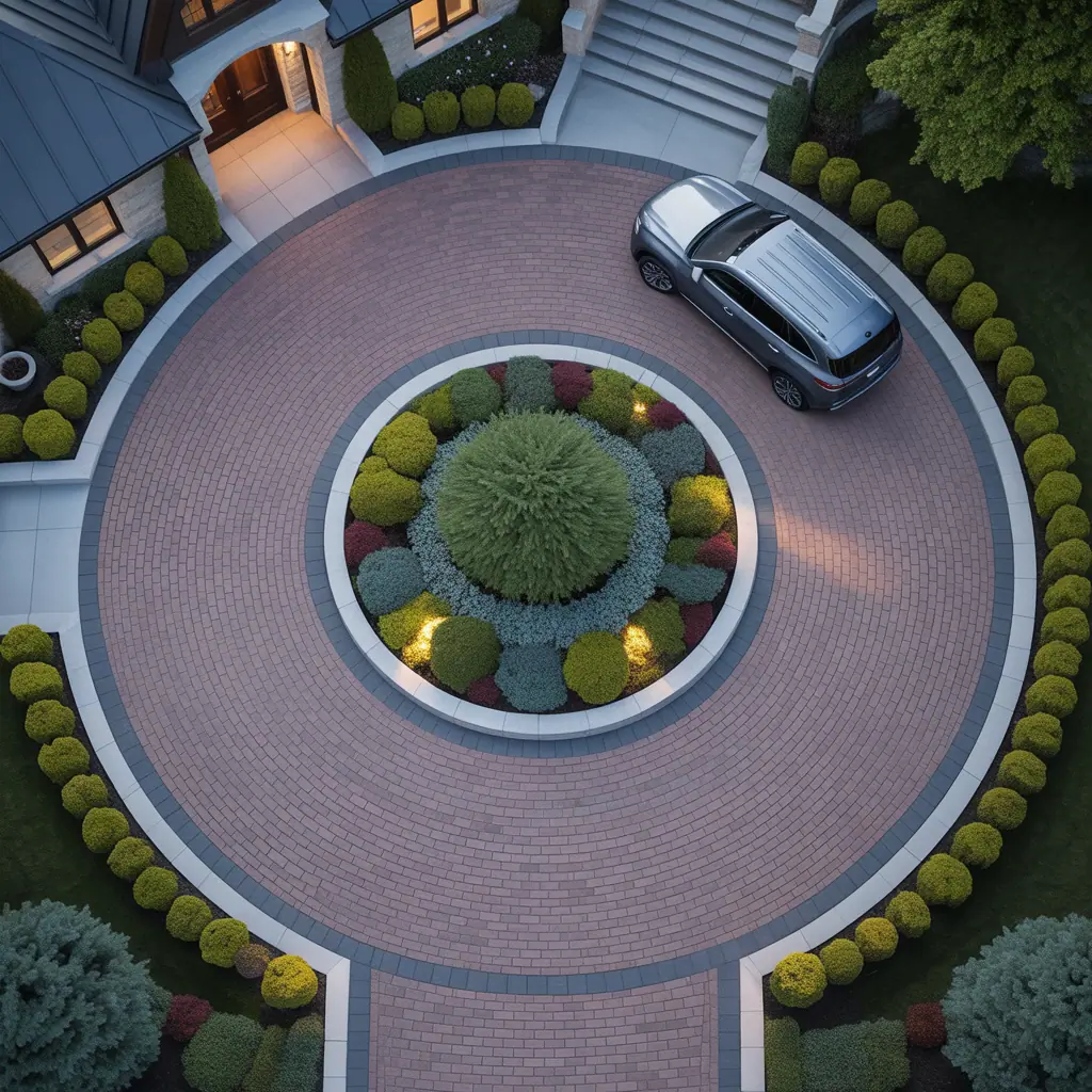 design circular driveway layout ideas