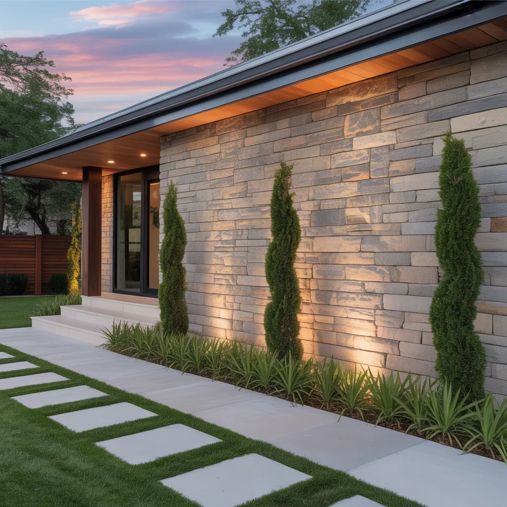 design ideas exterior stone wall