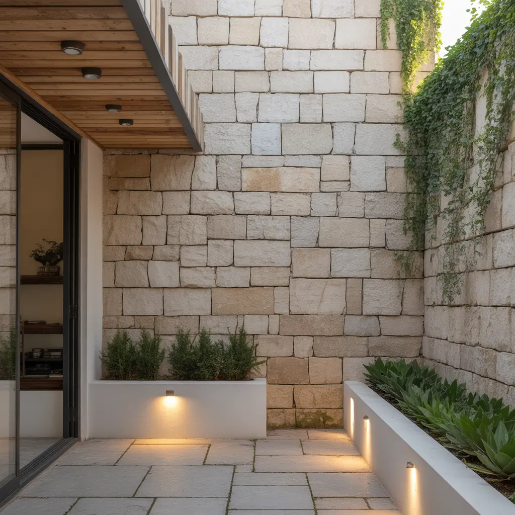 design ideas exterior stone wall