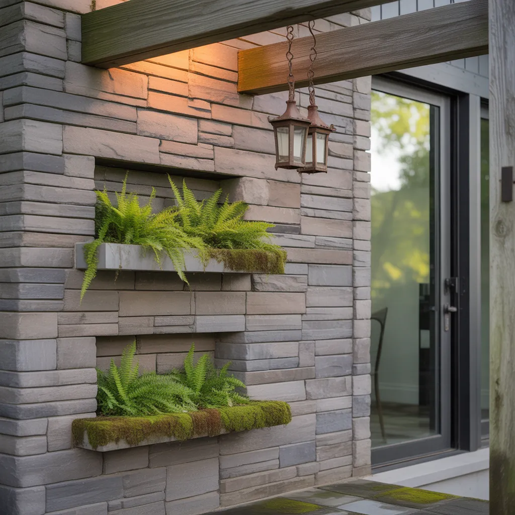 design ideas exterior stone wall