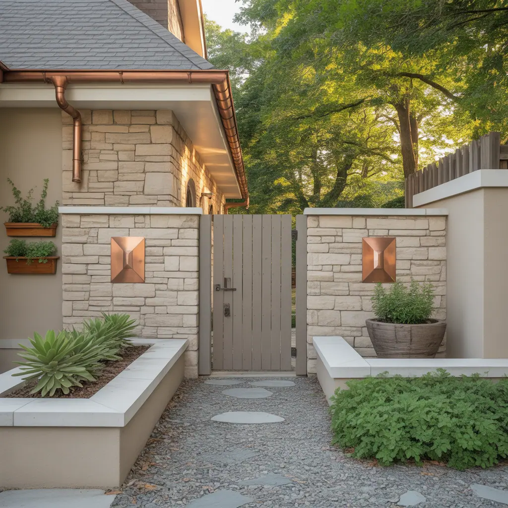 design ideas exterior stone wall