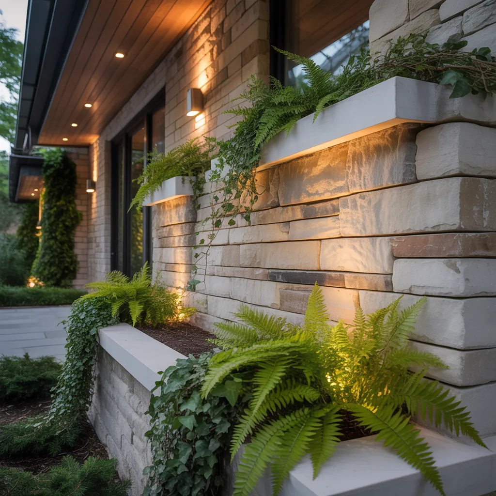design ideas exterior stone wall