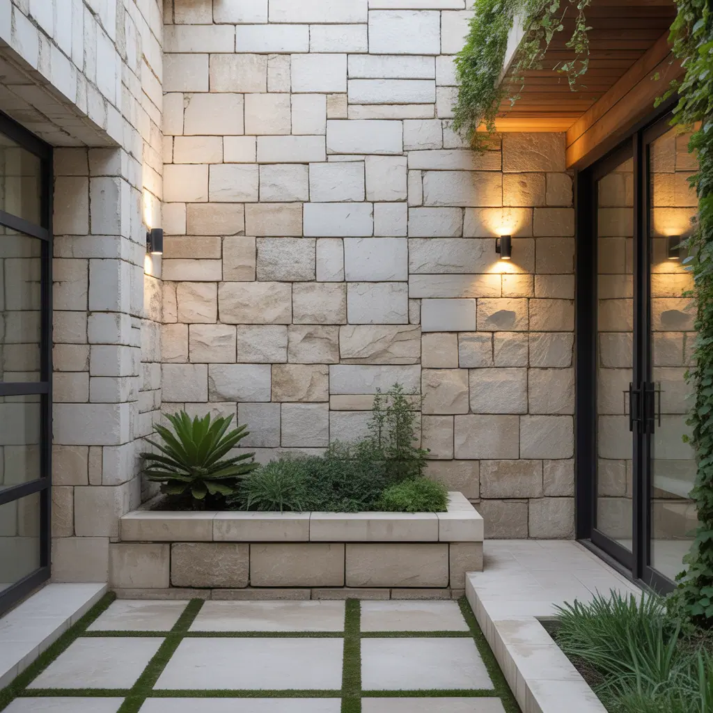 design ideas exterior stone wall