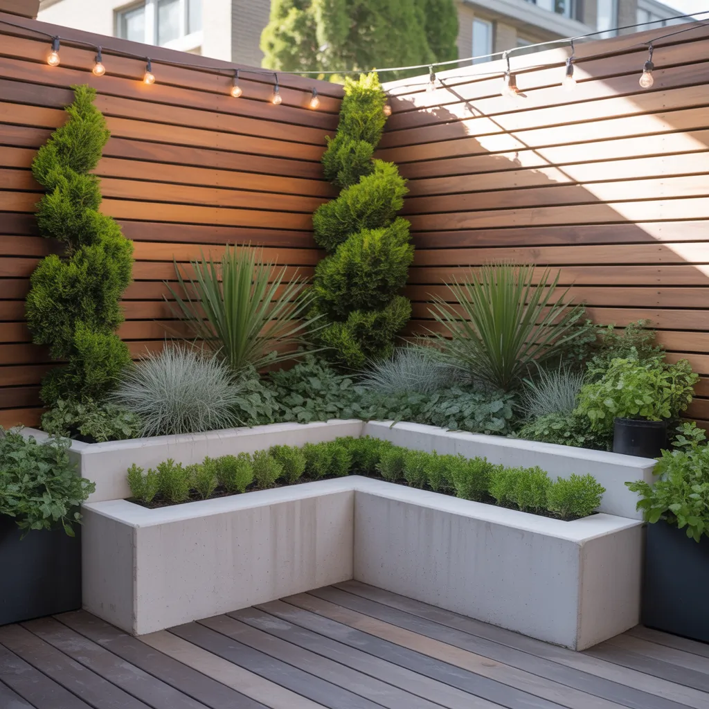 design ideas for modern outdoor corner garden