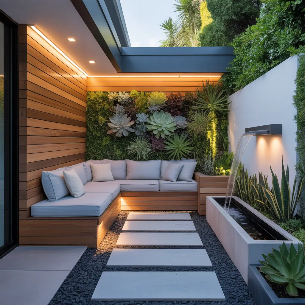 design ideas for modern outdoor corner garden