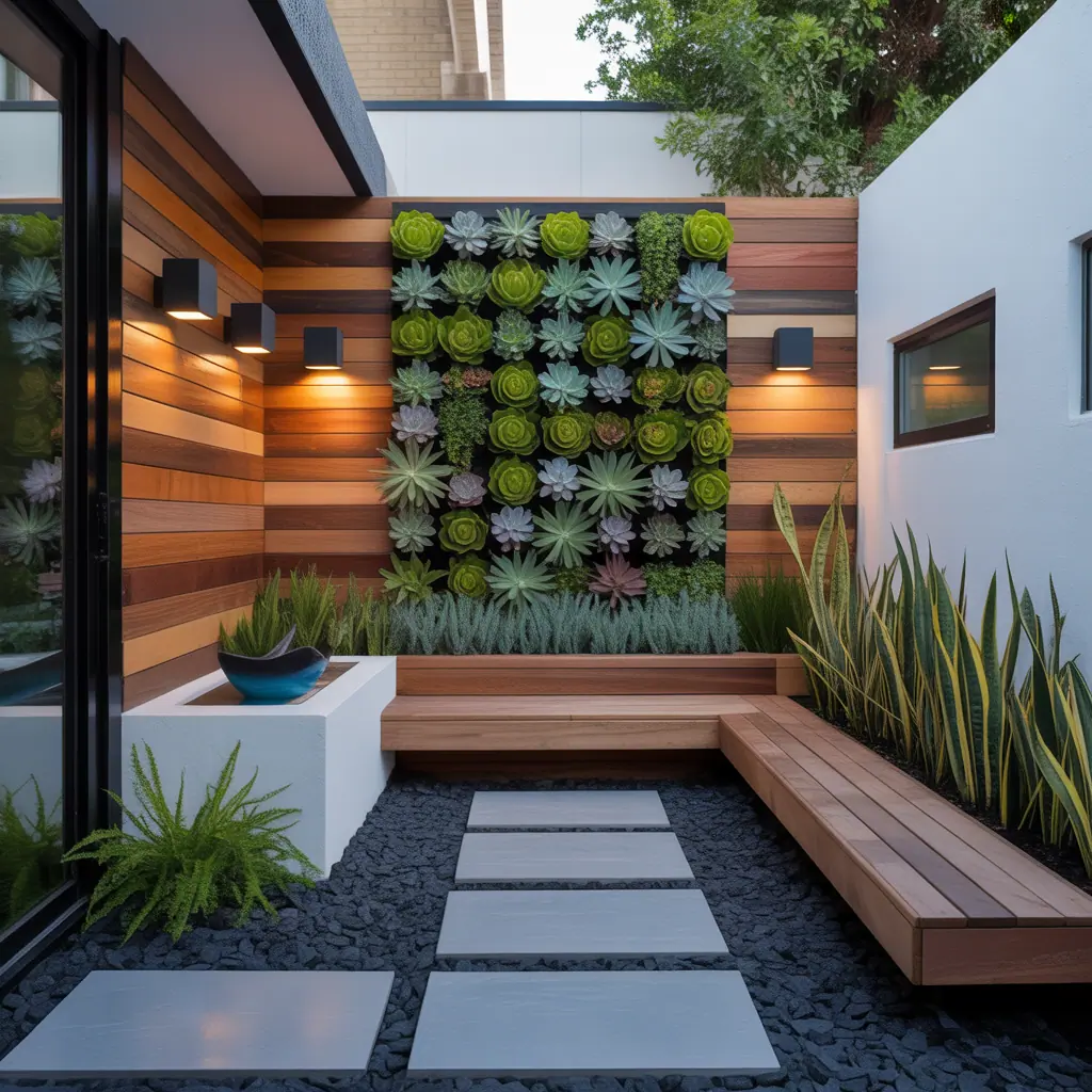 design ideas for modern outdoor corner garden