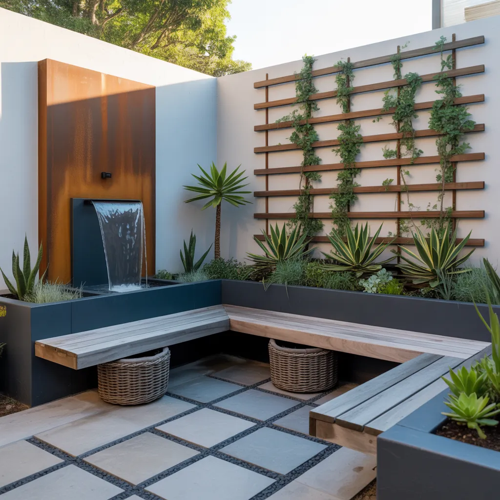 design ideas for modern outdoor corner garden