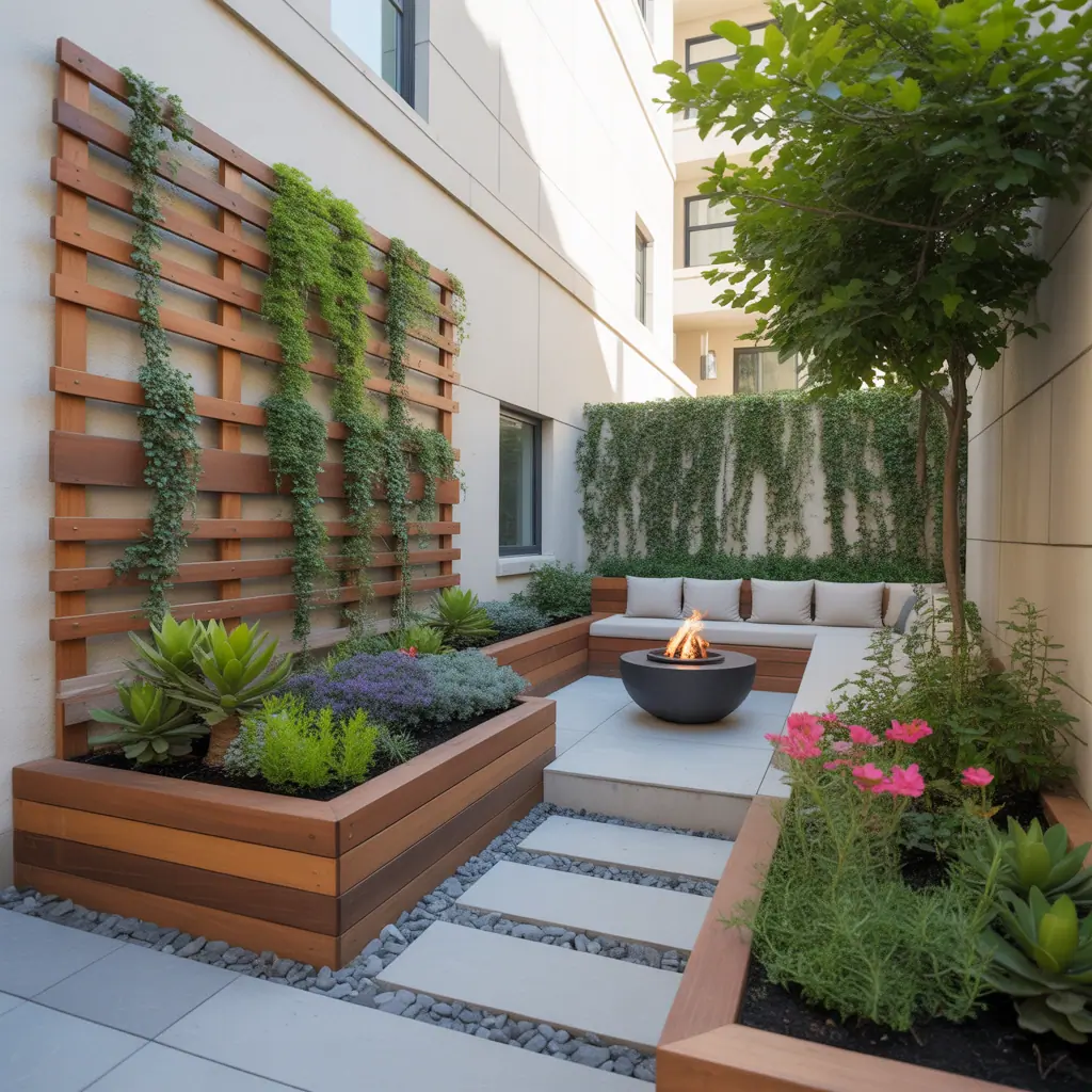design ideas for modern outdoor corner garden