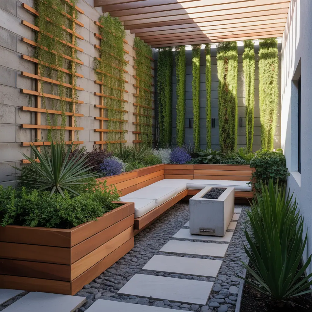 design ideas for modern outdoor corner garden