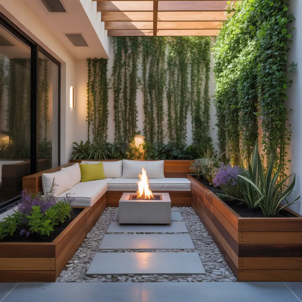design ideas for modern outdoor corner garden
