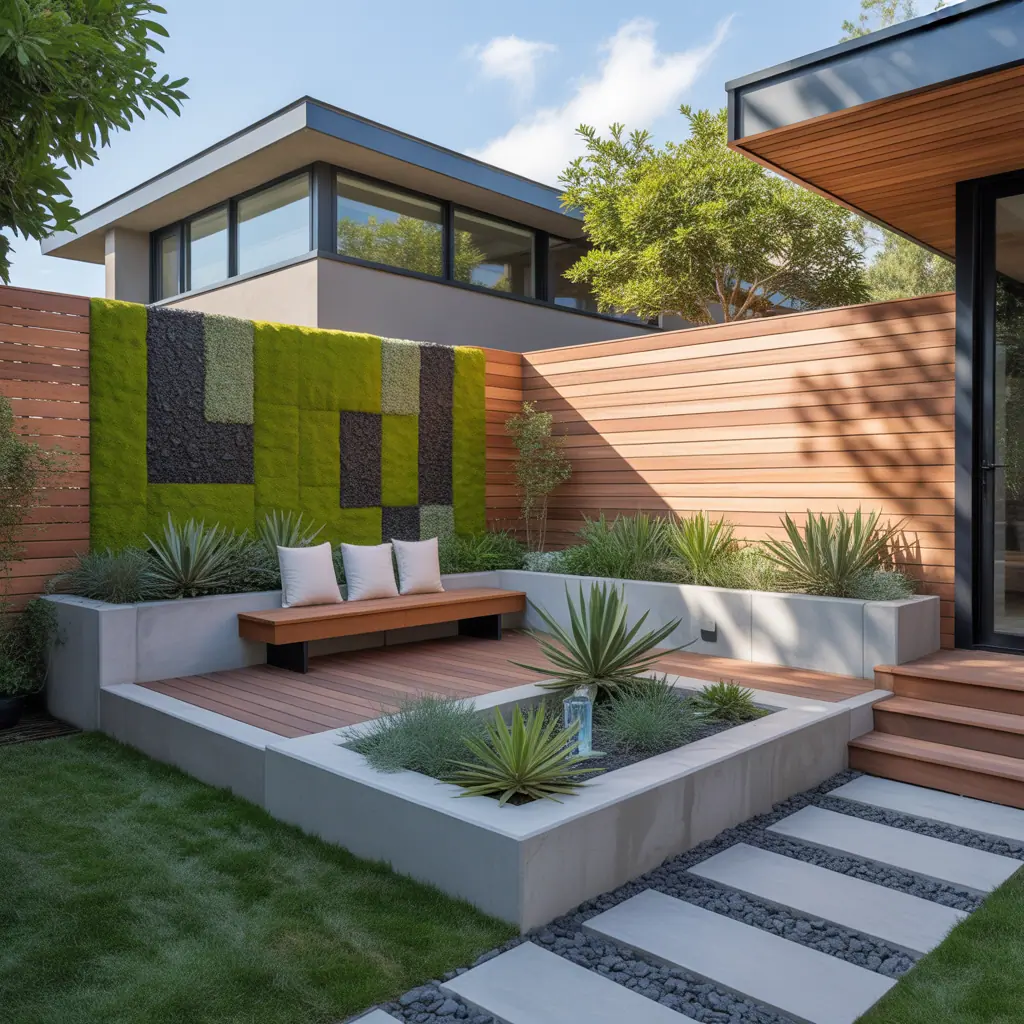 design ideas for modern outdoor corner garden