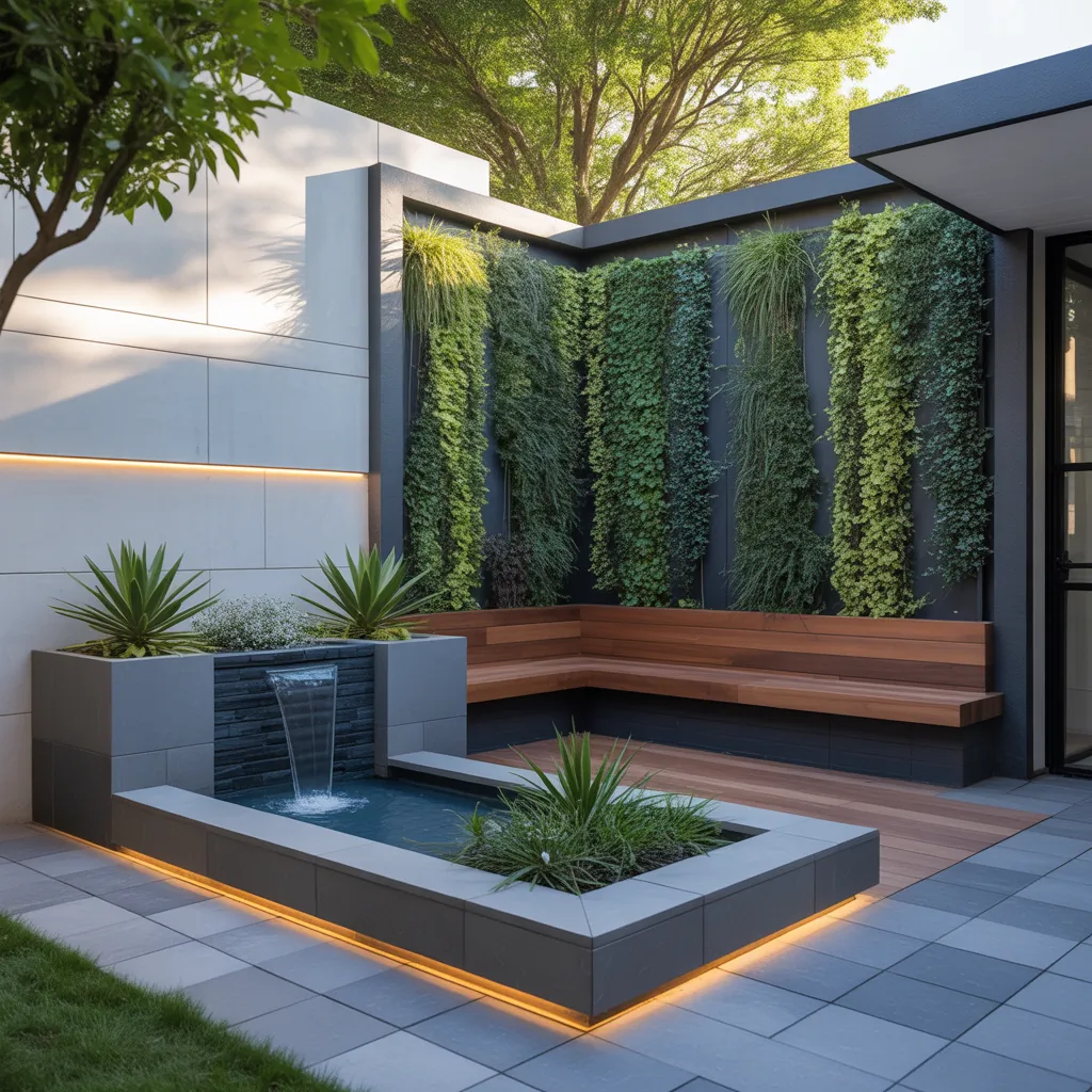 design ideas for modern outdoor corner garden