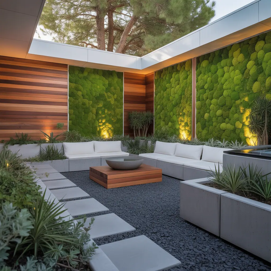 design ideas for modern outdoor corner garden