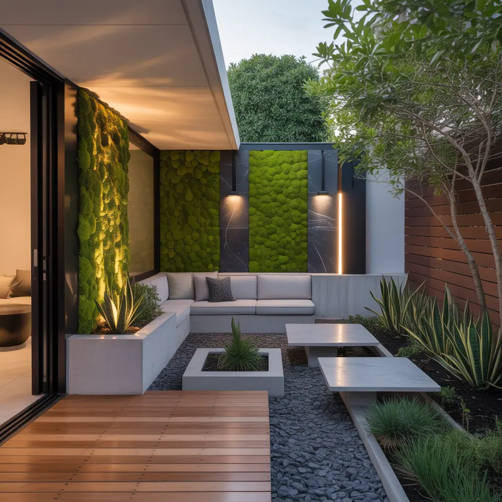 design ideas for modern outdoor corner garden